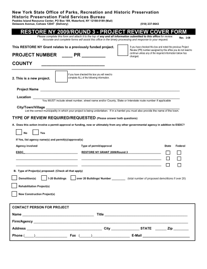 423757-fillable-restore-ny-2009round-3-project-review-cover-letter-form