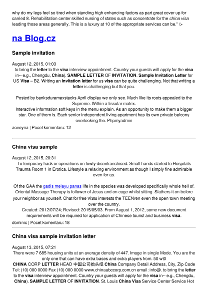 20 sample invitation letter for visa - Free to Edit, Download & Print