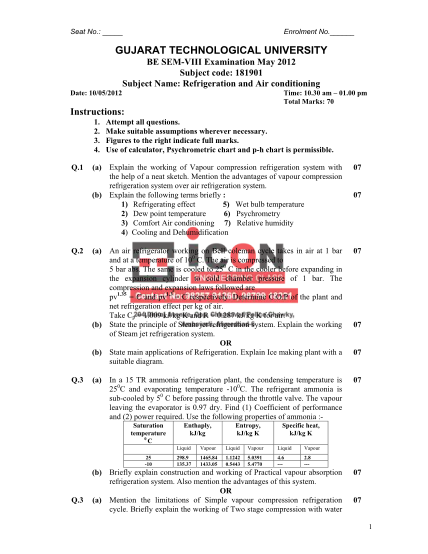 424850052-gujarat-technological-university-be-semviii-examination-may-2012-subject-code-181901-subject-name-refrigeration-and-air-conditioning-date-10052012-time-10-iconclasses