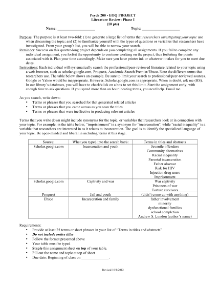 426936555-psych-200-eoq-project-literature-review-phase-i-10-pts