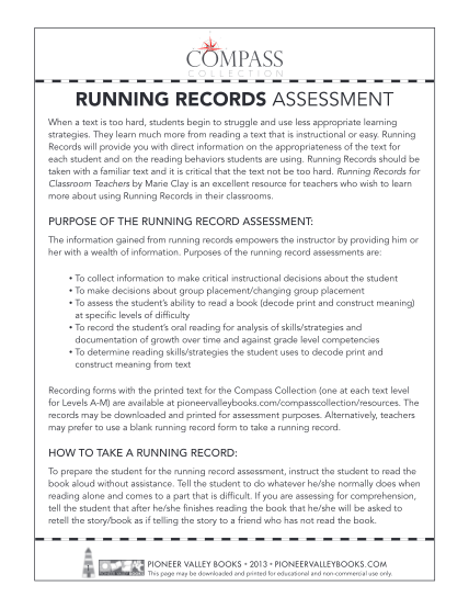 427011967-purpose-of-the-running-record-assessment
