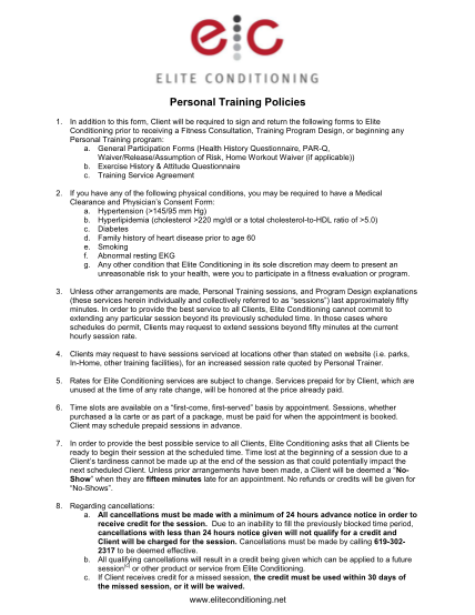 427382510-personal-training-policies-elite-conditioning-eliteconditioning