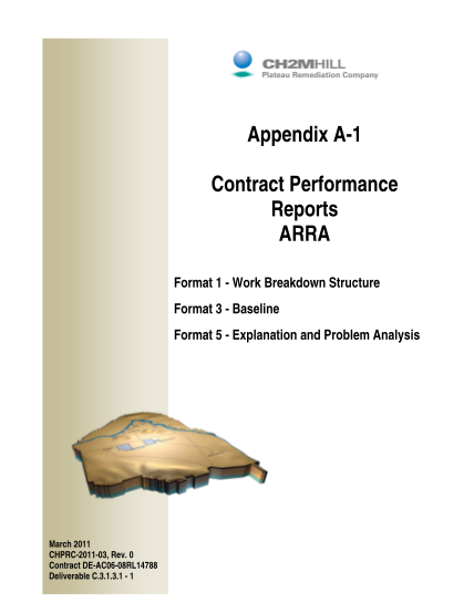 42756300-3333333333-appendix-a-1-contract-performance-reports-arra-format-1-work-breakdown-structure-format-3-baseline-format-5-explanation-and-problem-analysis-march-2011-chprc-2011-03-rev-hanford