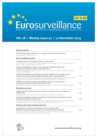 42949464-vol-18-weekly-issue-50-12-december-2013-eurosurveillance-eurosurveillance