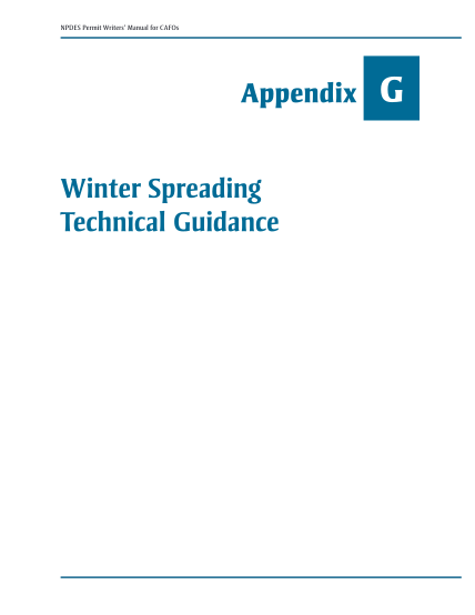 429935184-npdes-permit-writers-manual-for-cafos-appendix-winter-spreading-technical-guidance-g-npdes-permit-writers-manual-for-cafos-g1-npdes-permit-writers-manual-for-cafos-interim-final-technical-guidance-for-the-application-of-cafo-manure-on