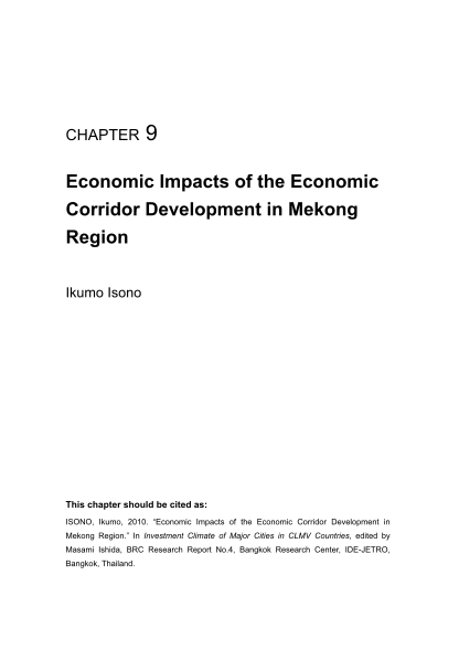 43016490-economic-impacts-of-the-economic-corridor-development-in-mekong-region-ide-jetro-brc-research-report-no4