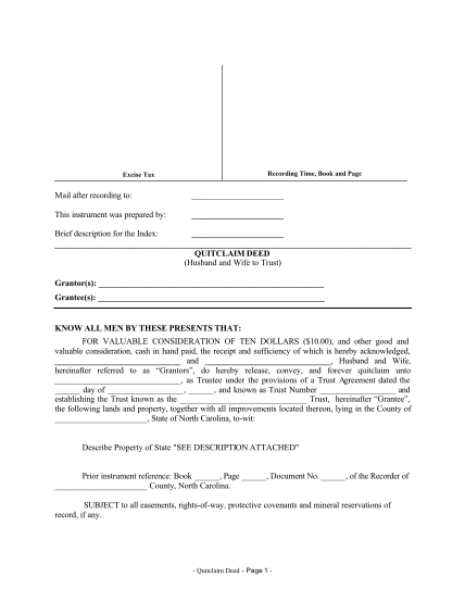 4303134-north-carolina-quitclaim-deed-from-husband-and-wife-to-trust