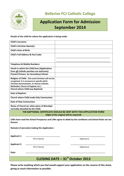 430678653-application-form-for-admission-september-2014-bbellerivefcjb-bellerivefcj