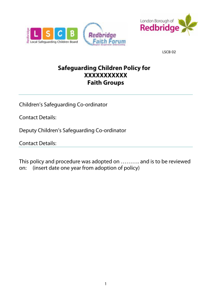 430920006-safeguarding-children-policy-for-xxxxxxxxxxx-faith-groups-redbridgelscb-org