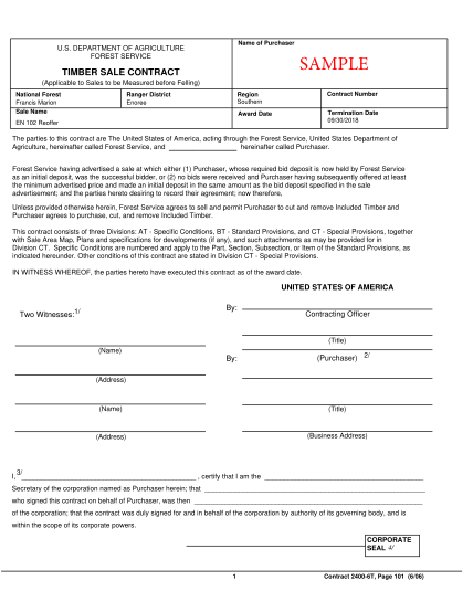 431472236-department-of-agriculture-forest-service-sample-timber-sale-contract-applicable-to-sales-to-be-measured-before-felling-region-southern-ranger-district-enoree-contract-number-award-date-national-forest-francis-marion-sale-name-terminat