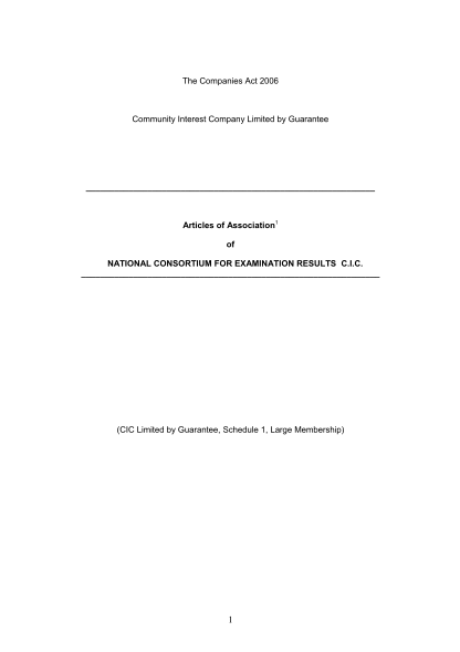 431502380-the-companies-act-2006-community-interest-company-limited-by-guarantee-articles-of-association1-of-national-consortium-for-examination-results-c-ncer