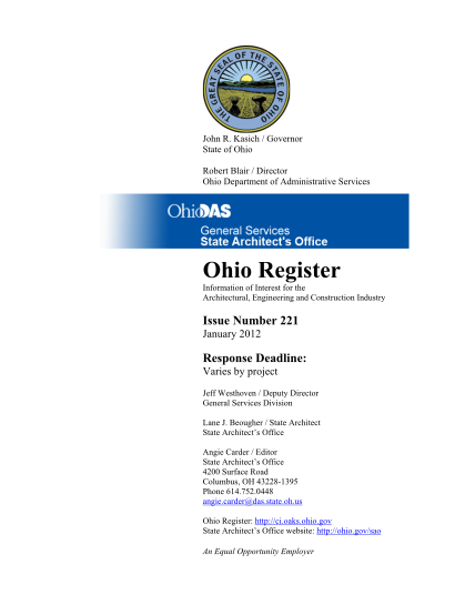 431808606-kasich-governor-state-of-ohio-robert-blair-director-ohio-department-of-administrative-services-ohio-register-information-of-interest-for-the-architectural-engineering-and-construction-industry-issue-number-221-january-2012-response