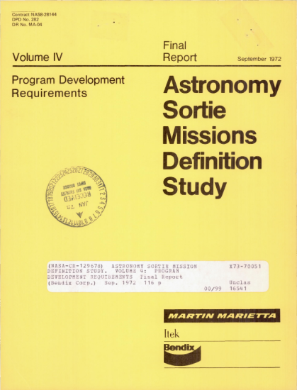 432165208-astronomy-sortie-missions-definition-study-nasa-technical-ntrs-nasa