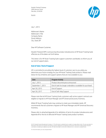 43285512-customer-letter-template-hp-openview-technical-support