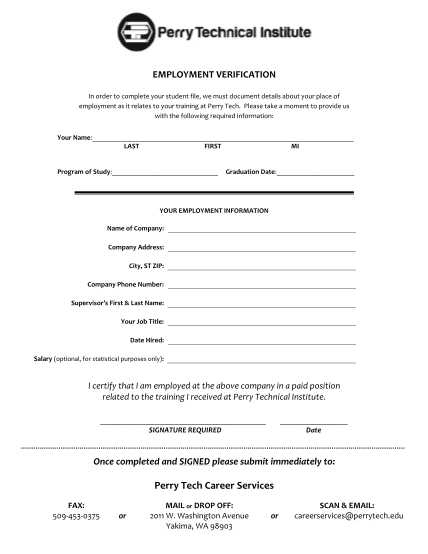 43293145-employment-verification-form-perry-technical-institute
