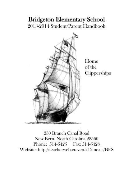 43309432-bes-student-handbook-craven-county-schools