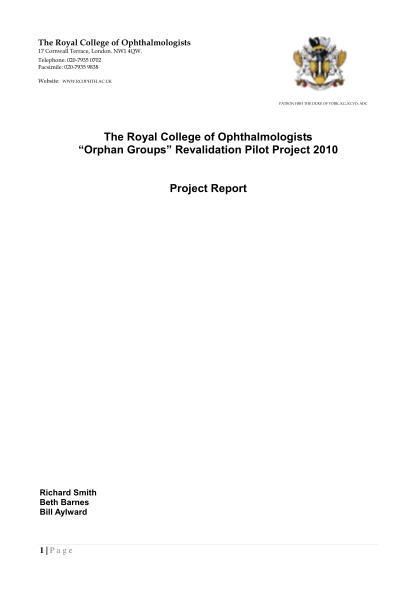 433388506-rcophth-orphan-groups-pilot-project-report-academy-of-medical-aomrc-org