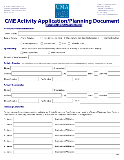 43361722-cme-activity-applicationplanning-document-ultimate-medical