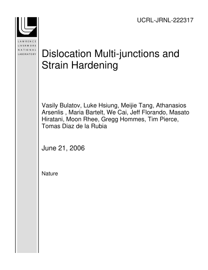 43404542-dislocation-multi-junctions-and-strain-hardening-lawrence-e-reports-ext-llnl