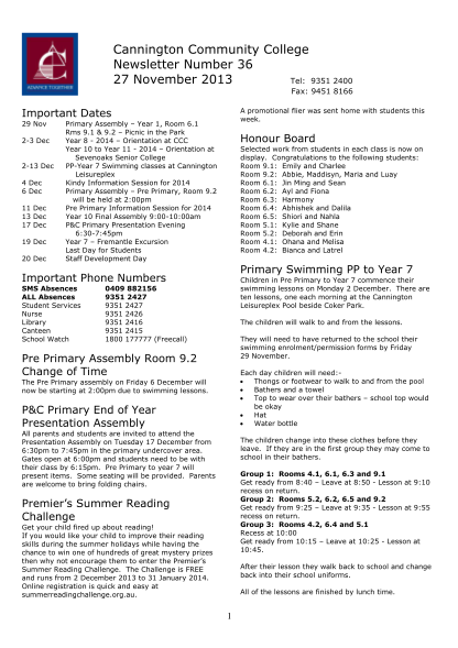 436266505-cannington-community-college-newsletter-number-36-27-november-2013-tel-9351-2400-fax-9451-8166-important-dates-29-nov-23-dec-213-dec-4-dec-6-dec-11-dec-13-dec-17-dec-19-dec-20-dec-a-promotional-flier-was-sent-home-with-students-this-w
