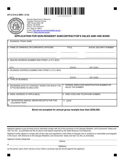 43631012-application-for-non-resident-subcontractor-s-sales-and-use-bond