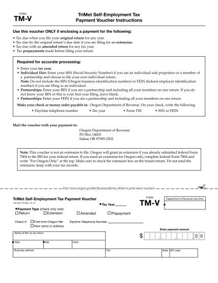 43652300-form-tm-v-trimet-self-employment-tax-payment-voucher