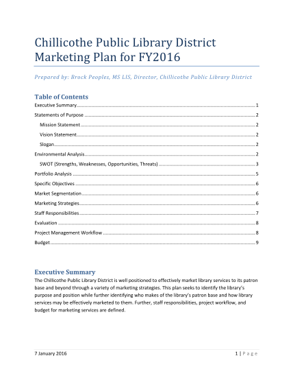 437094042-chillicothe-public-library-district-marketing-plan-for-fy2016-chillicothepubliclibrary