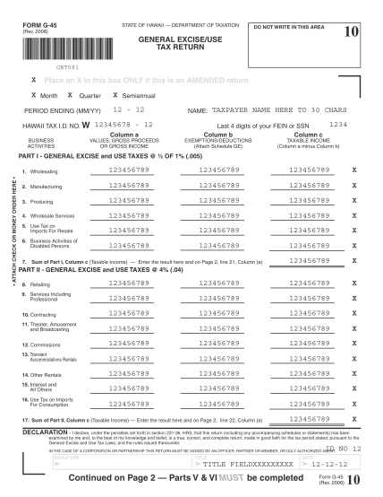 43744453-fillable-example-of-a-completed-general-excise-tax-form-g45