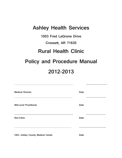 43981130-ashley-health-services-rural-health-clinic-policy-and-procedure-bb