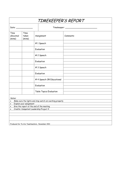 23 Toastmasters Sch Evaluator Form