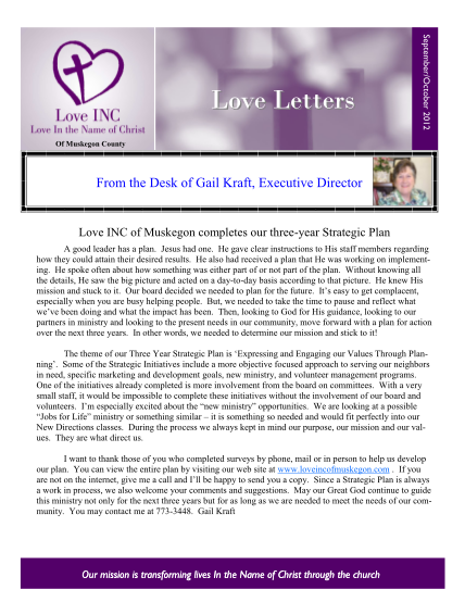 441835328-septemberoctober-2012-love-letters-of-muskegon-county-from-the-desk-of-gail-kraft-executive-director-love-inc-of-muskegon-completes-our-threeyear-strategic-plan-a-good-leader-has-a-plan