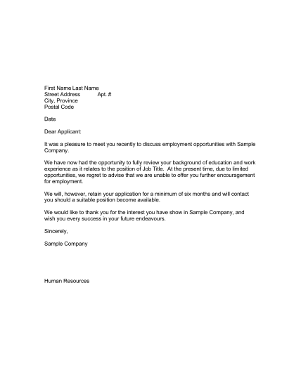 443964796-sample-rejection-letter-to-candidates-after-an-interviewd