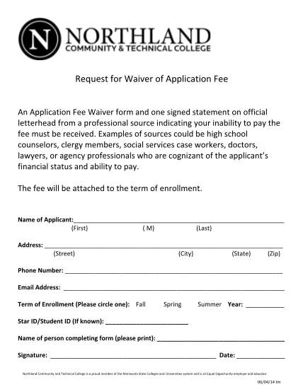 44519295-request-for-waiver-of-application-fee-northland-community-northlandcollege