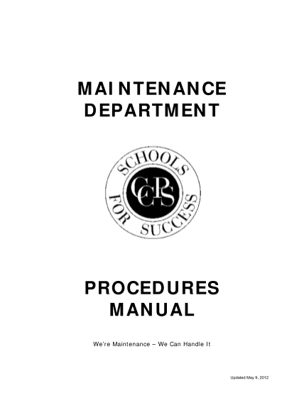 44548135-maintenance-department-procedures-manual-carroll-county-public-carrollk12