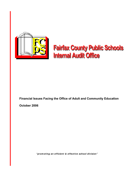 44680716-financial-issues-facing-the-office-of-adult-and-community-education-fcps