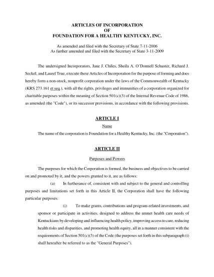 44735836-articles-of-incorporation-with-amendments-2-28-09-pdf-healthy-ky