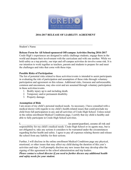 447719030-credo-release-agreement-2016-17doc-credohigh
