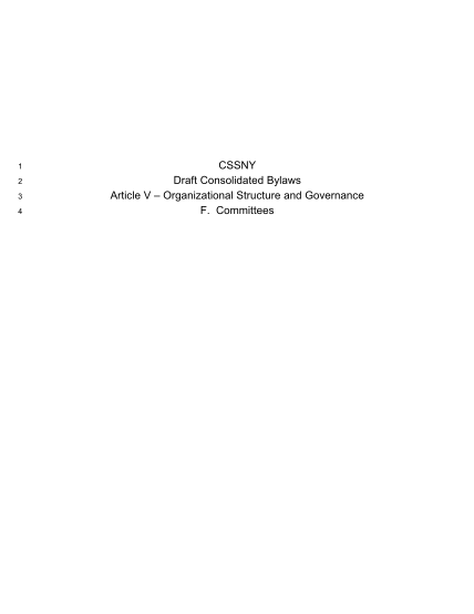 44798215-1-2-3-4-cssny-draft-consolidated-bylaws-article-v-organizational-structure-and-governance-f