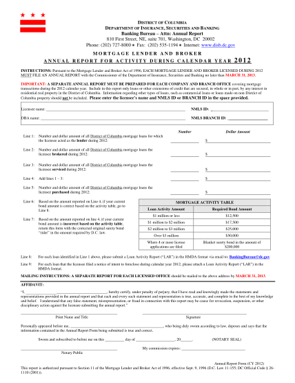 44811730-mortgage-lenderbroker-annual-report-form-disb-the-district-of-disb-dc