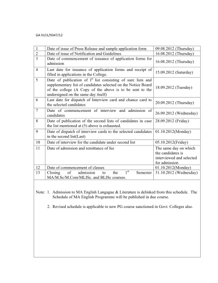 44944907-1-date-of-issue-of-press-release-and-sample-application-form-0908-universityofcalicut