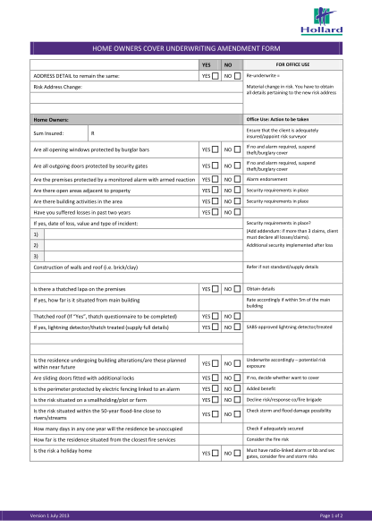 449640220-home-owners-cover-underwriting-amendment-form-jwampa-insurance-whiting-co
