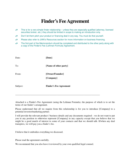 44991859-finder-s-fee-agreement-this-is-a-sample-business-contract-for-establishing-the-terms-of-payment-of-a-fee-to-a-finder-for-an-angel-or-vc-investment