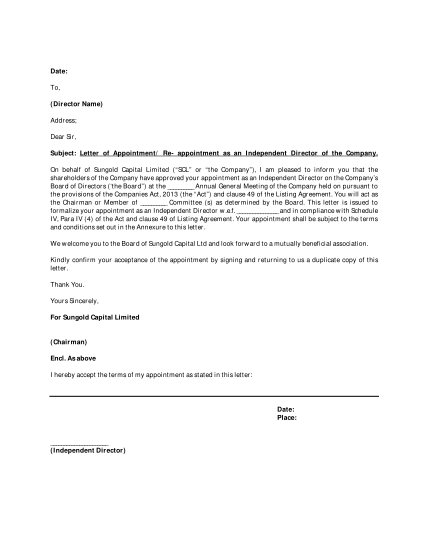 450514011-draft-appointment-letter-to-independent-director-sungold-capital