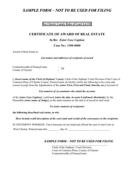 450583031-certificate-of-award-of-real-estate-chester-county