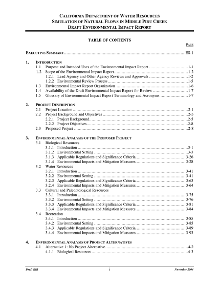 450620332-table-of-contents-i-executive-summary-california-oandm-water-ca