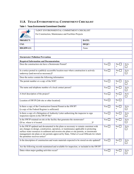 45072598-118-texas-environmental-commitment-checklist