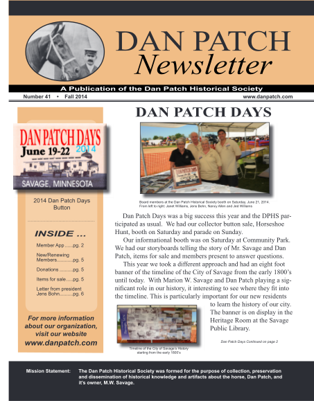 451211974-dan-patch-newsletter-a-publication-of-the-dan-patch-historical-society-number-41-fall-2014-www