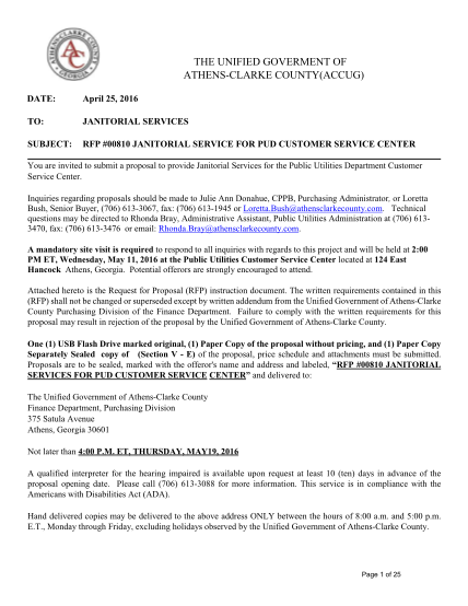 451283900-the-unified-goverment-of-athensclarke-countyaccug-date-april-25-2016-to-janitorial-services-subject-rfp-00810-janitorial-service-for-pud-customer-service-center-you-are-invited-to-submit-a-proposal-to-provide-janitorial-services-for