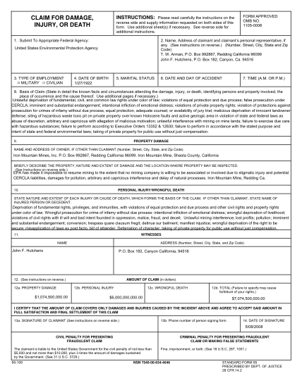 45128515-fillable-sf-95-tort-claim-and-fema-form