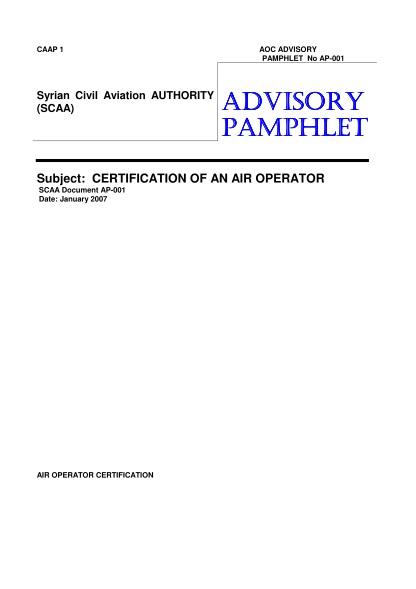 451890662-syrian-civil-aviation-authority-advisoryadvisory-pamphlet-scaa